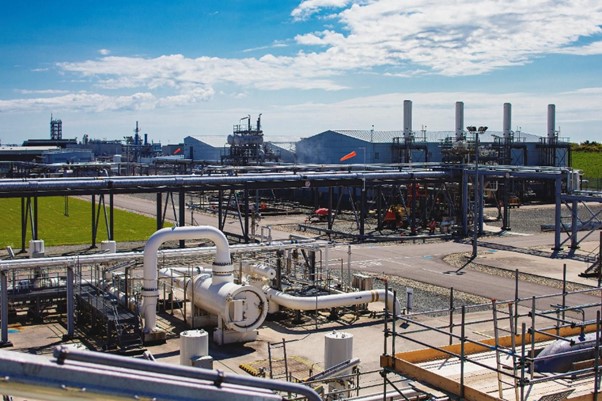 Norwegian gas exports supplying energy to the United Kingdom